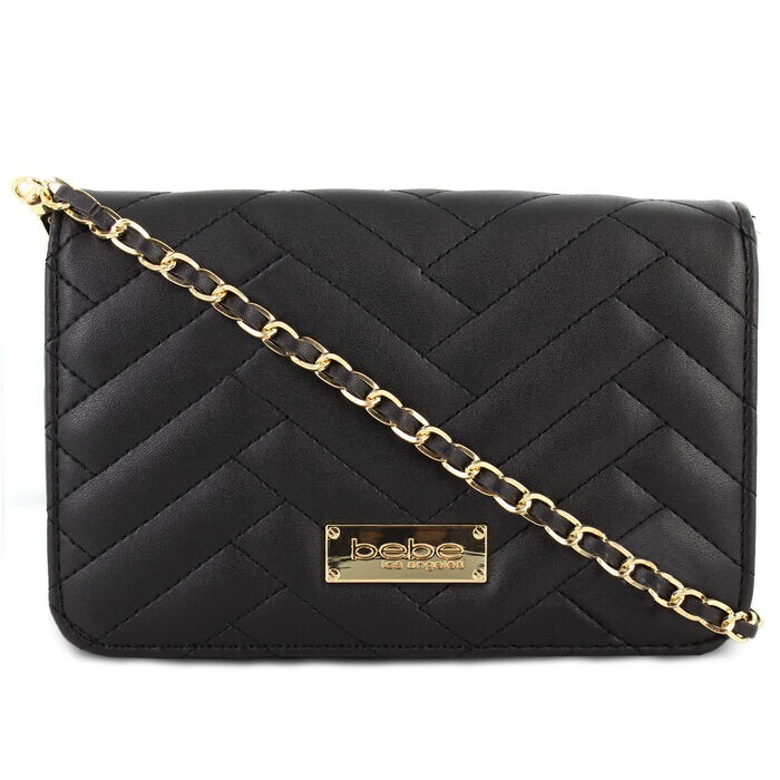 bebe Los Angeles Sophia Crossbody Bag WBE01-123 Black