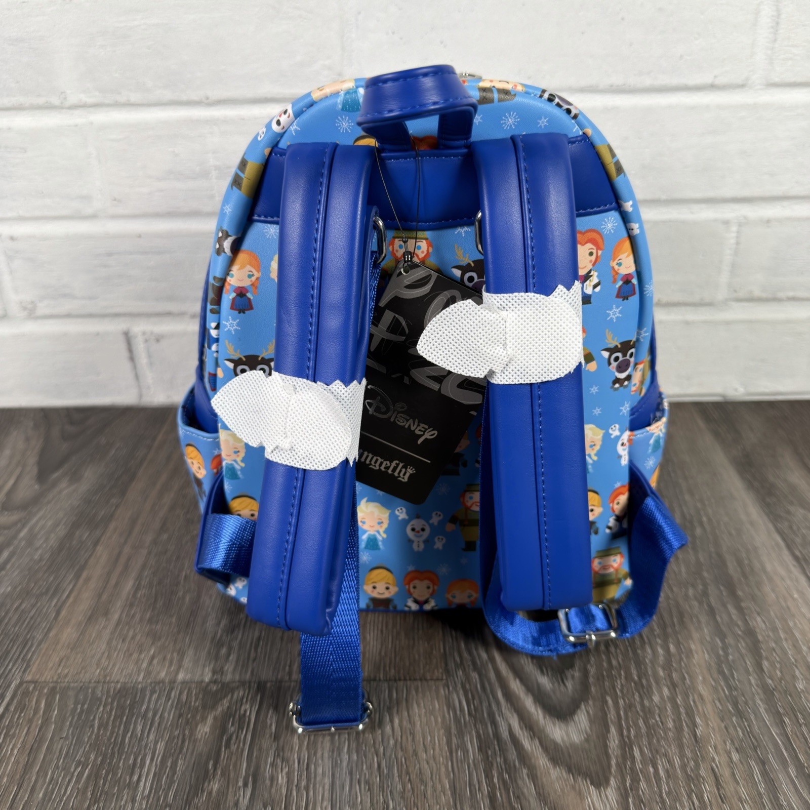 Loungefly Disney Frozen Chibi Characters All Over Print AOP Mini Backpack New