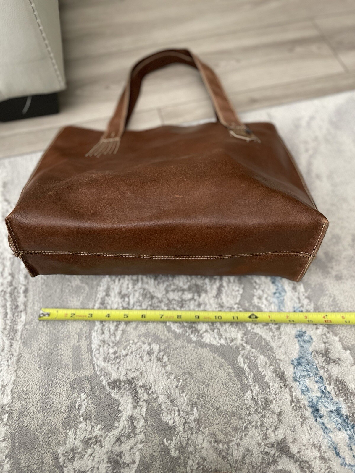 APC Leather Tote Bag Shoulder Bag Brown A.P.C Paris