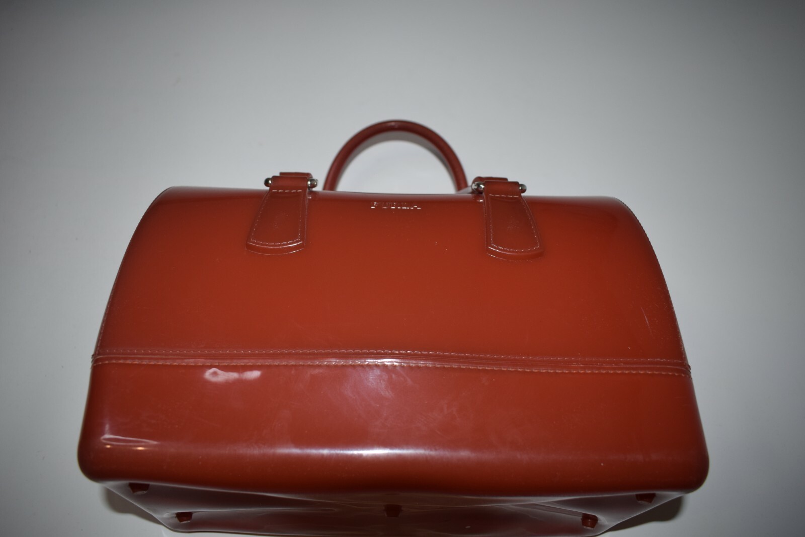 Furla CANDY Red Handbag Silicone Made In Italy
