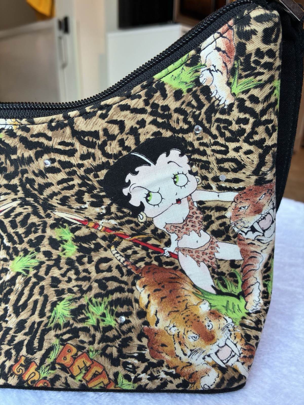 Betty Boop Jungle Queen Leopard Print Vintage Y2k Animal Print Mini Purse Micro