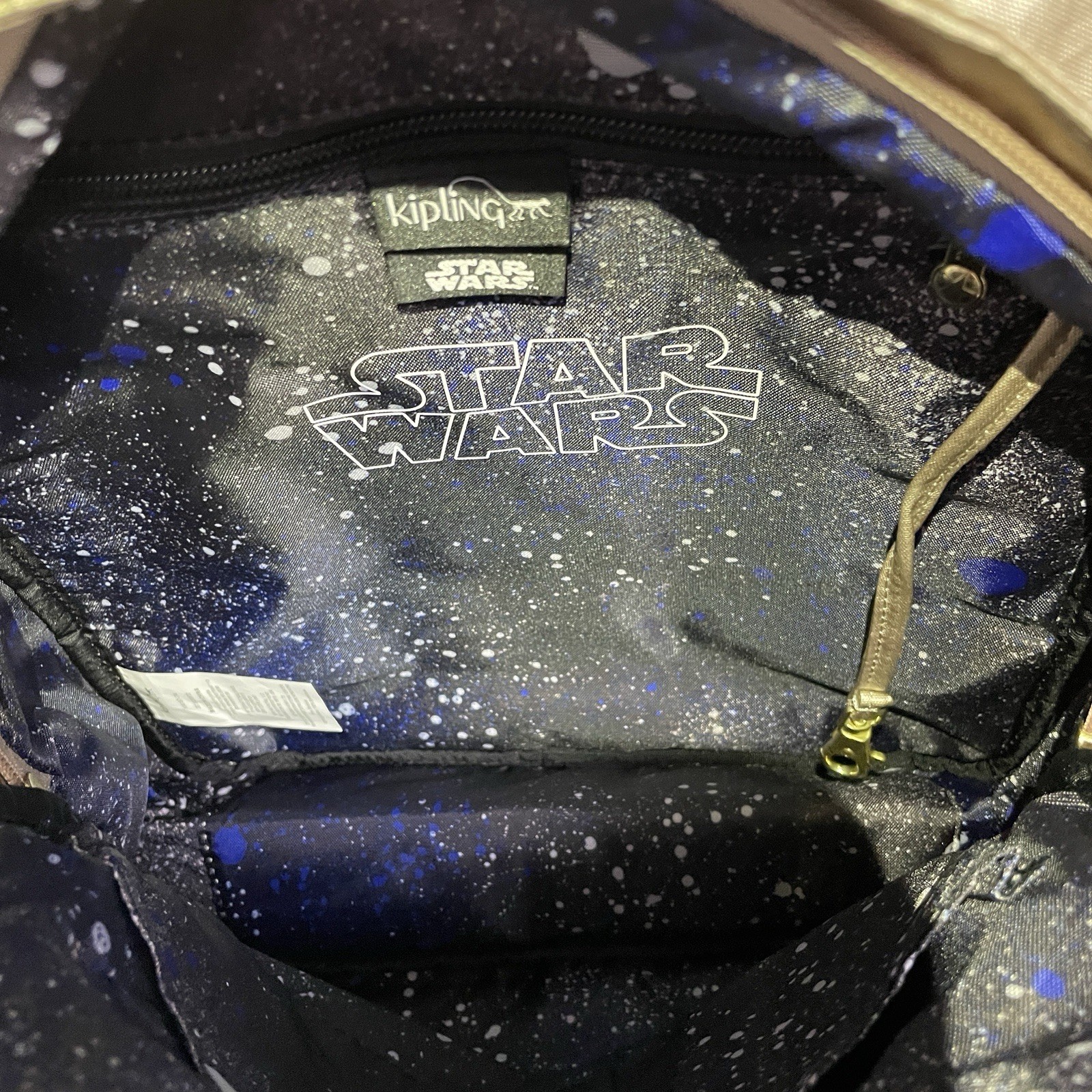 Kipling Star Wars D Paola Mini Backpack R2-D2 Light Year Gold Disney NWT