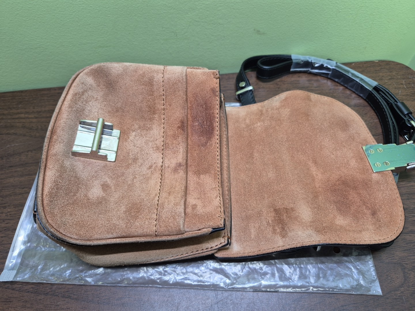 Proenza Schouler Tiny Kent Suede Shoulder Bag