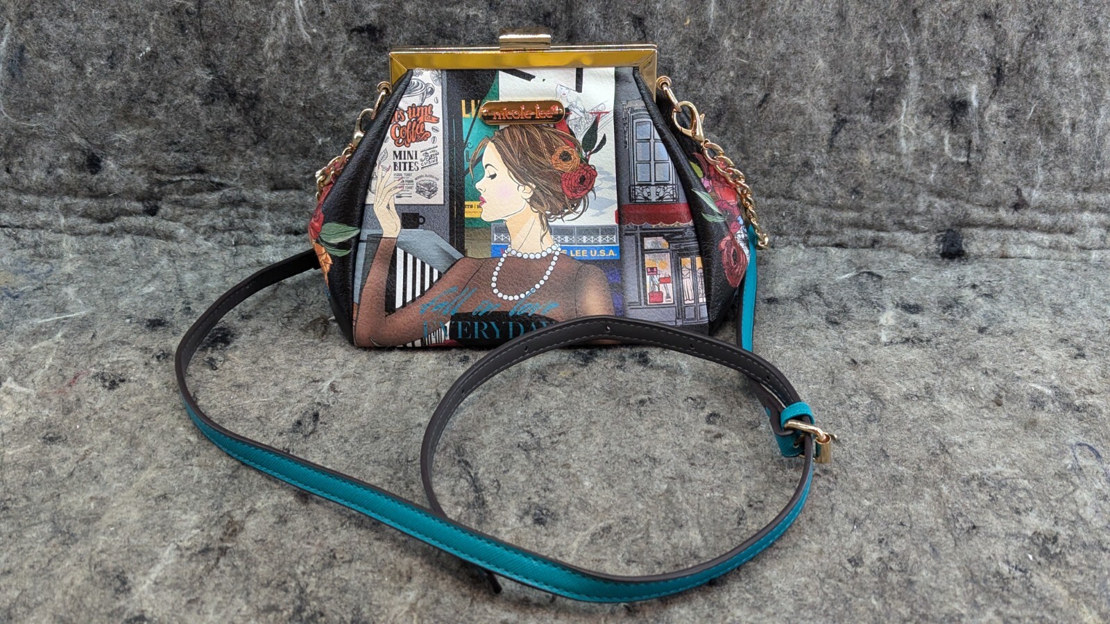 Nicole Lee U.S.A. “Fall in Love Everyday” Emily in Paris Crossbody Bag Purse