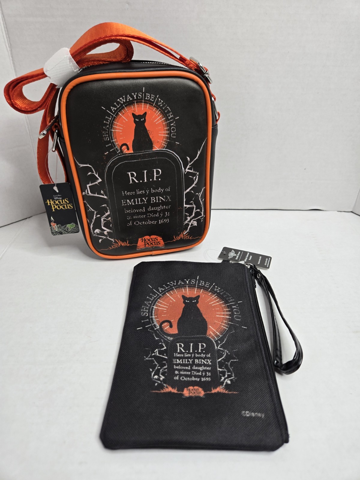 Buckle Down Disney Hocus Pocus Binx Crossbody & Cosmetic Bag 🐈‍⬛️🕯Parks Purse