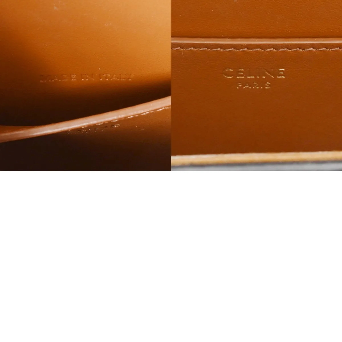 Celine 10I592DQ2.04LU Shoulder Bag Canvas / Calfskin Beige #WB2314