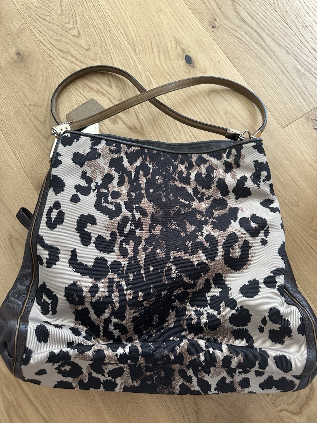 Coach Animal Leopard Print Madison Ocelot Phoebe Shoulder Bag D1369-25209