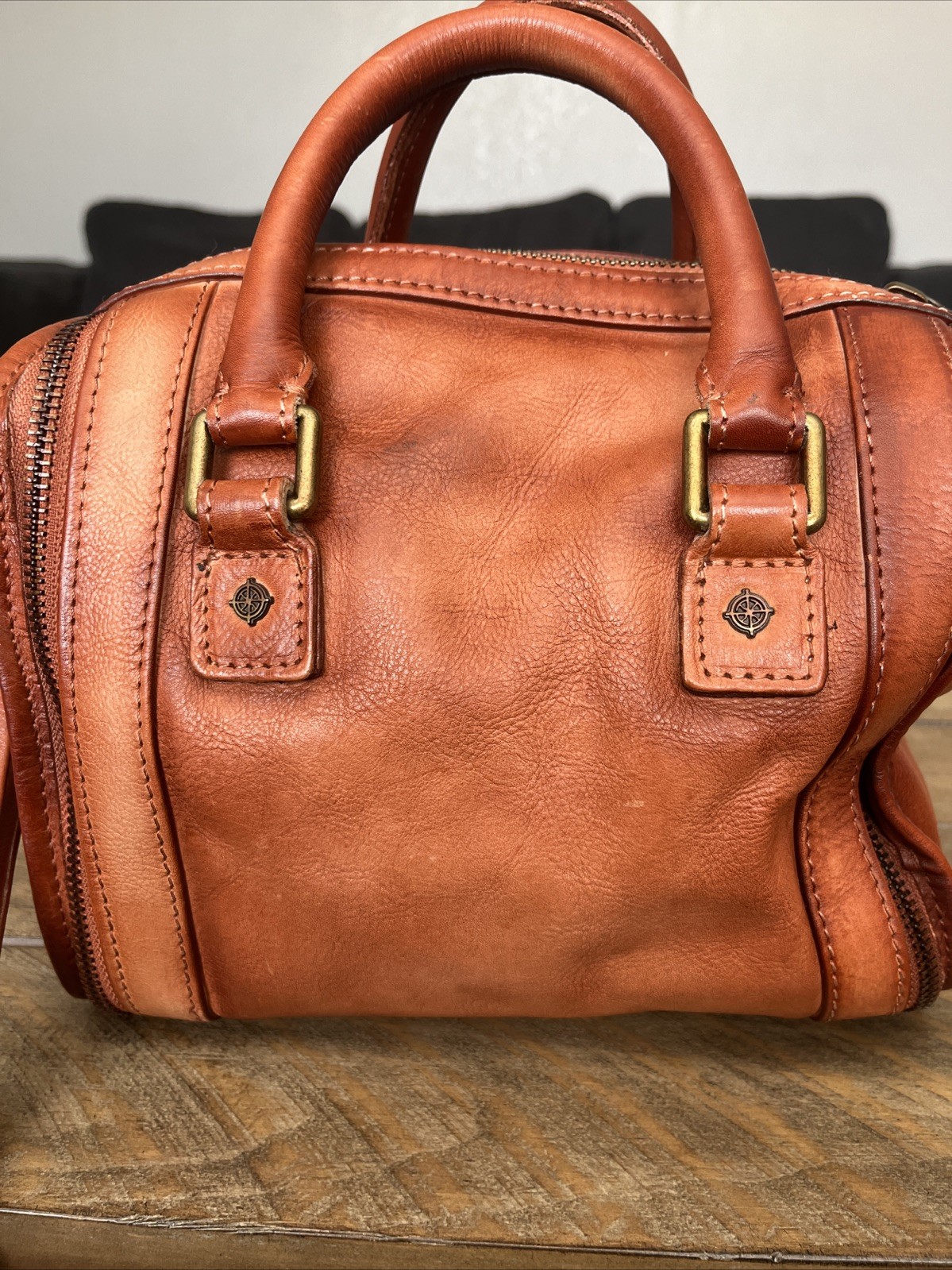 Old Trend Mini Trunk Crossbody Leather Bag