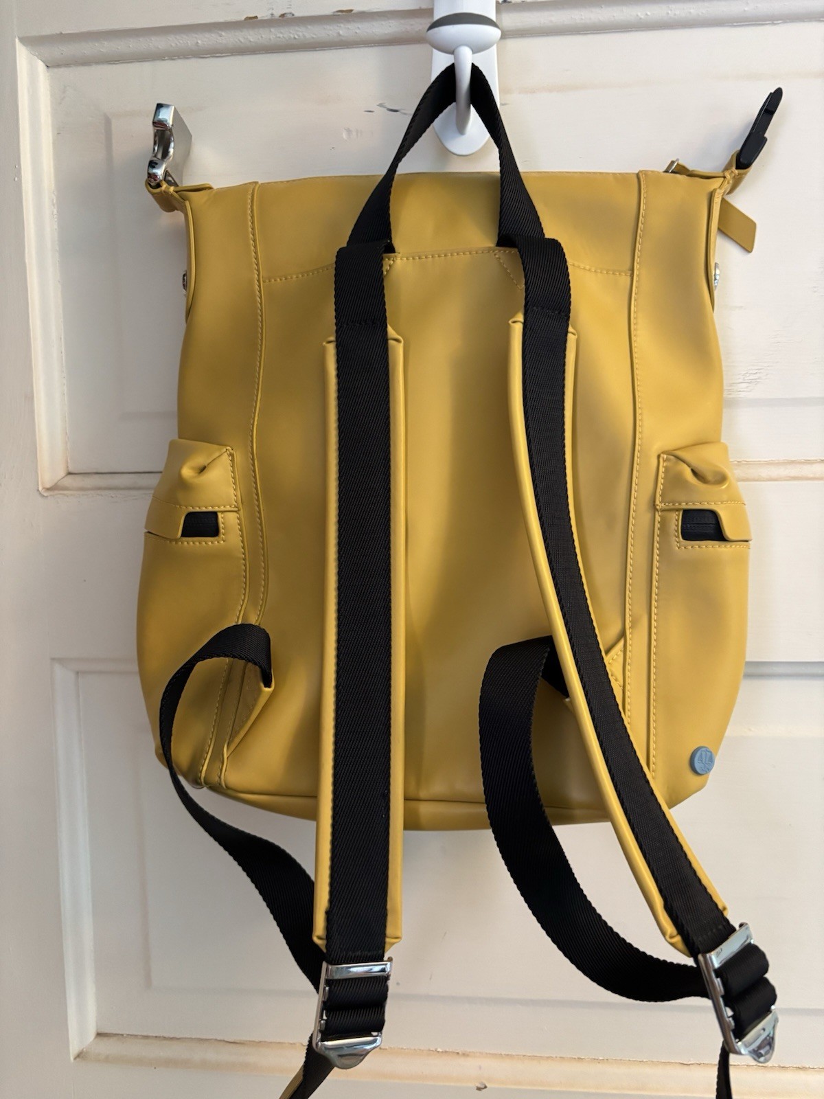 Hunter Top Clip Waterproof Backpack Yellow Rubber Rain Travel Bag Multi Pocket