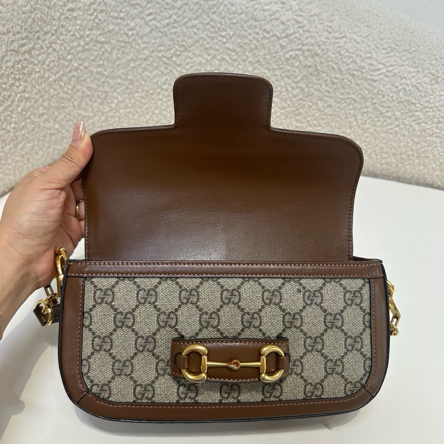 Gucci 1955 hosebit baguette saddle bag size: 23.5×13×5.5cm
