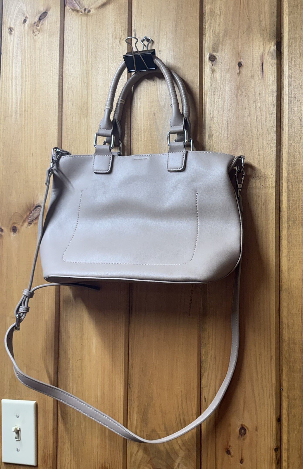 Target Style Purse Crossbody Tan Faux Leather Purse No Name Brand