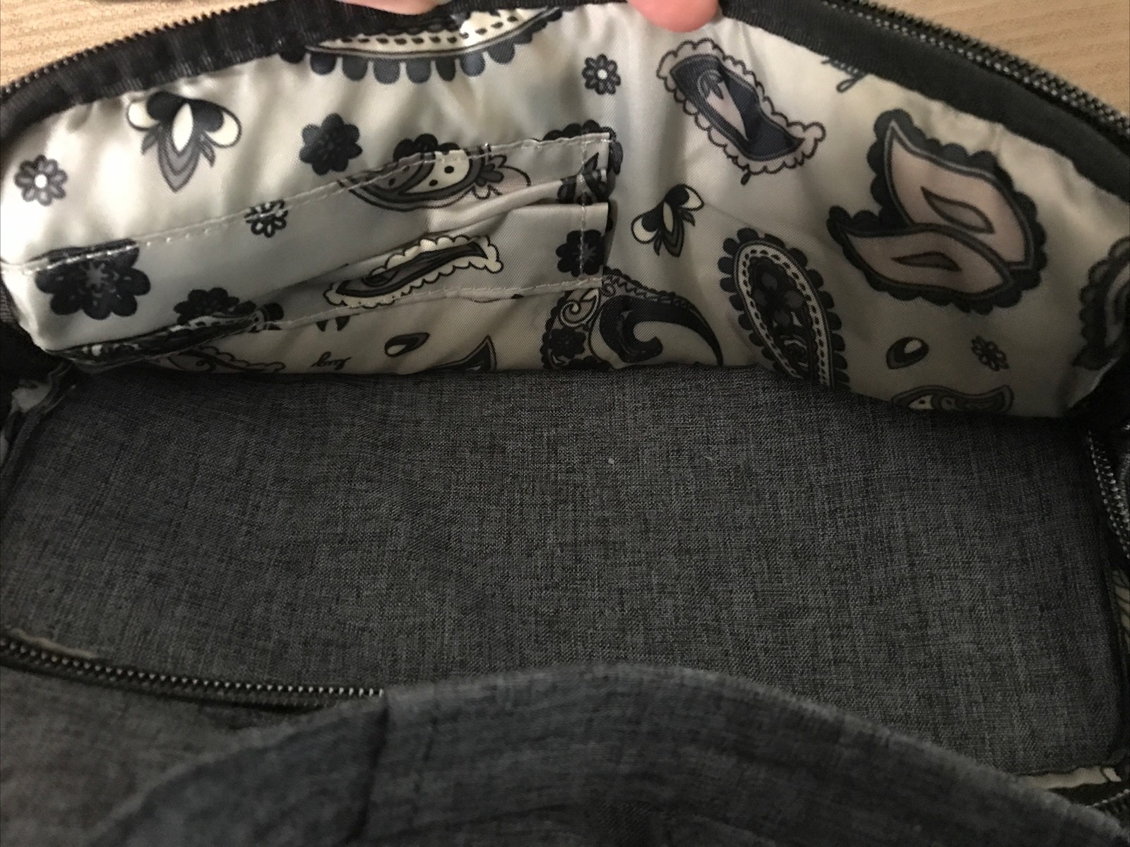 Lug Via 2 Crossbody Tote Backpack Heather Gray Detachable Adjustable Straps