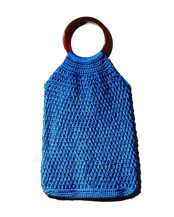 Binge Knitting Maya Large Tote, Cobalt, NWT