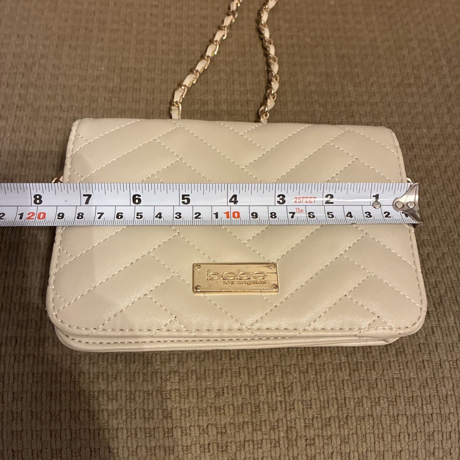 bebe Los Angeles Sophia Crossbody Bag WBE01-123 taupe.