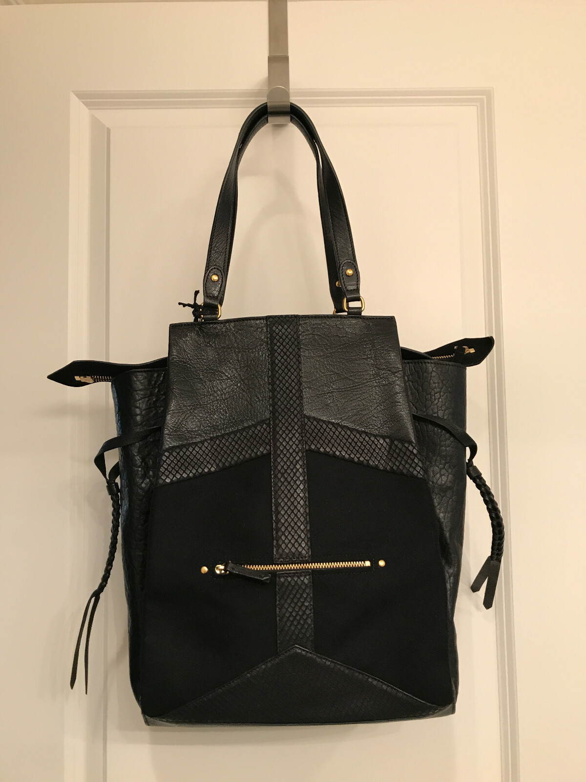 NWT Jerome Dreyfuss Black Anatole Tote Bag — Camaieus Noir