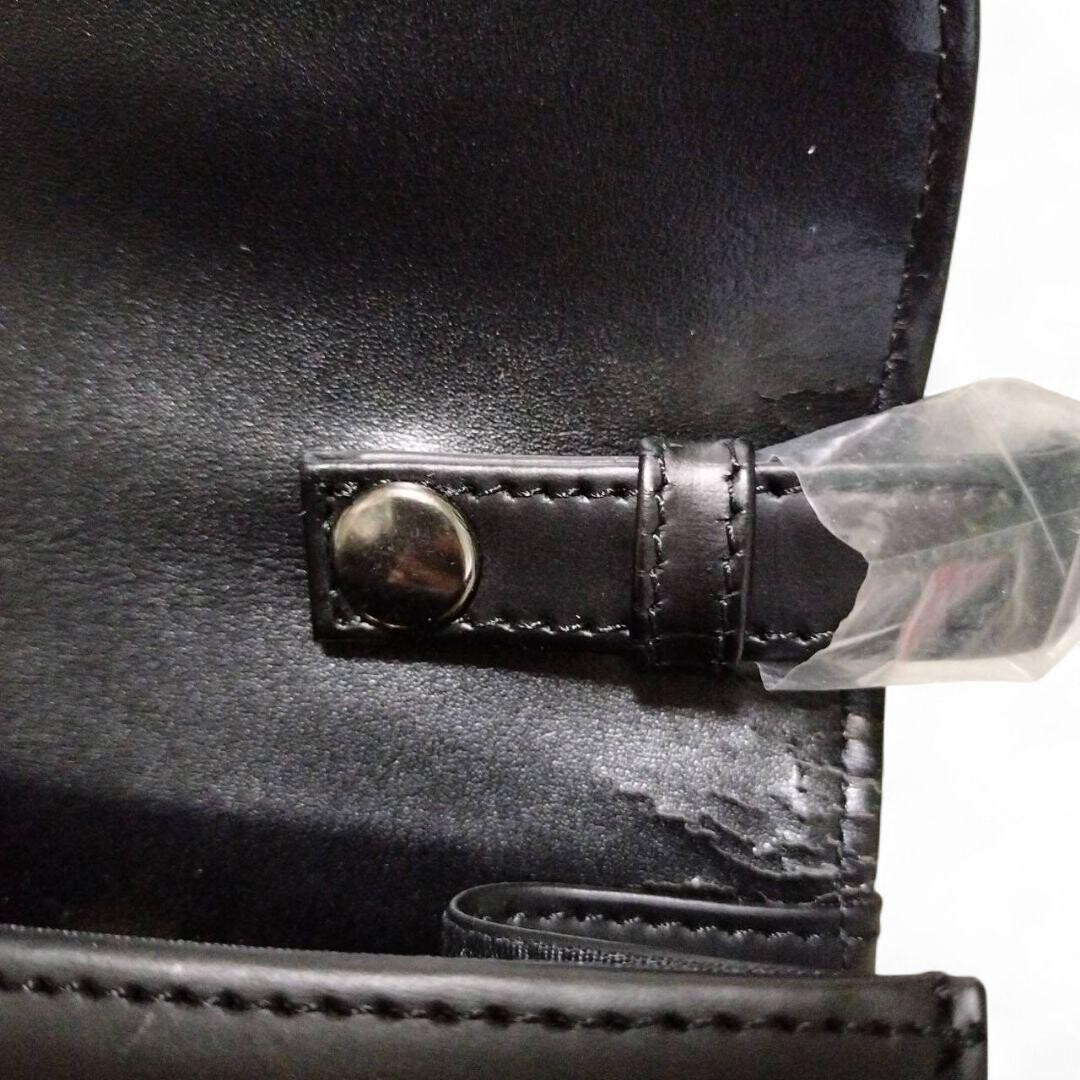 Roberta di Camerino Black Leather 2Way Chain Shoulder Bag Formal Top Handle