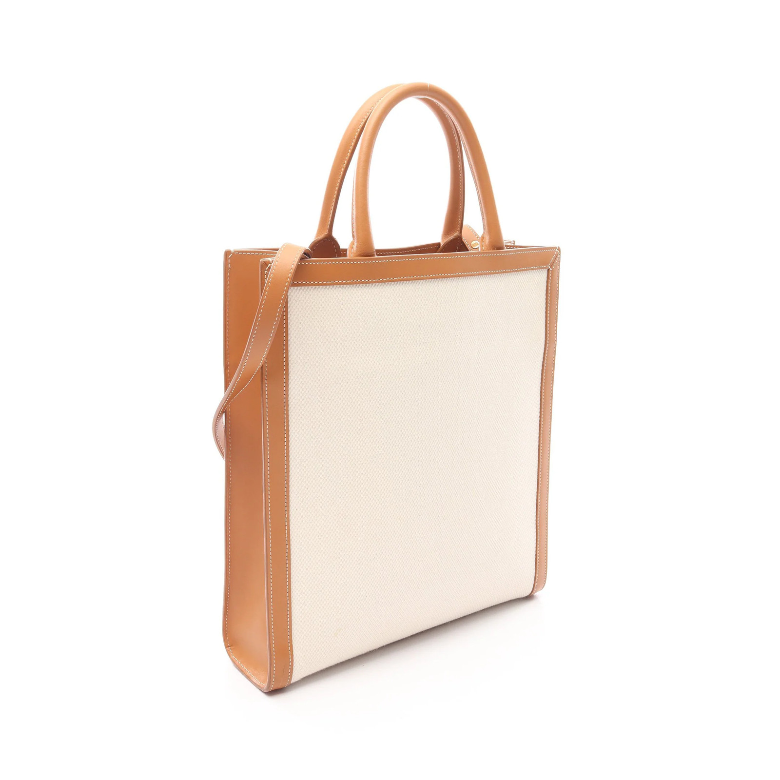 Celine 2WAY Shoulder Bag Brown Leather #RCB405