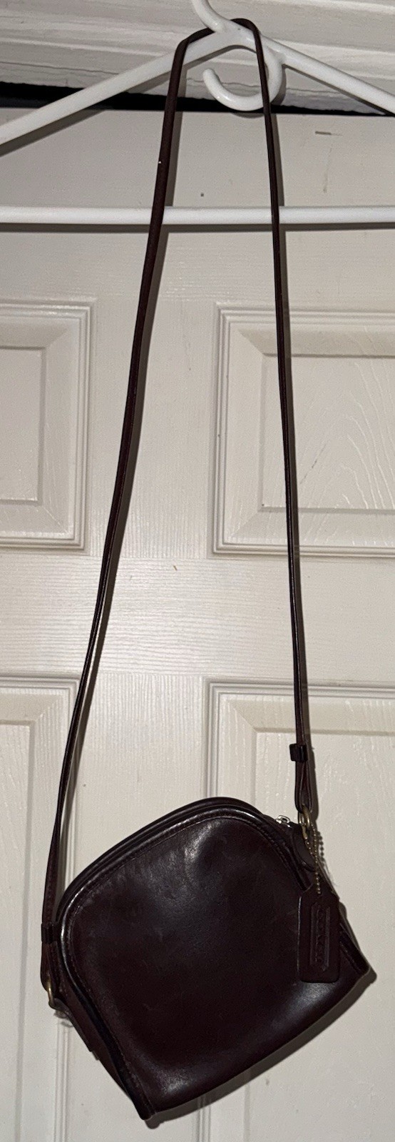 Vintage Coach Brown Leather Womens Crossbody Bag Made in USA No. A8P-9017