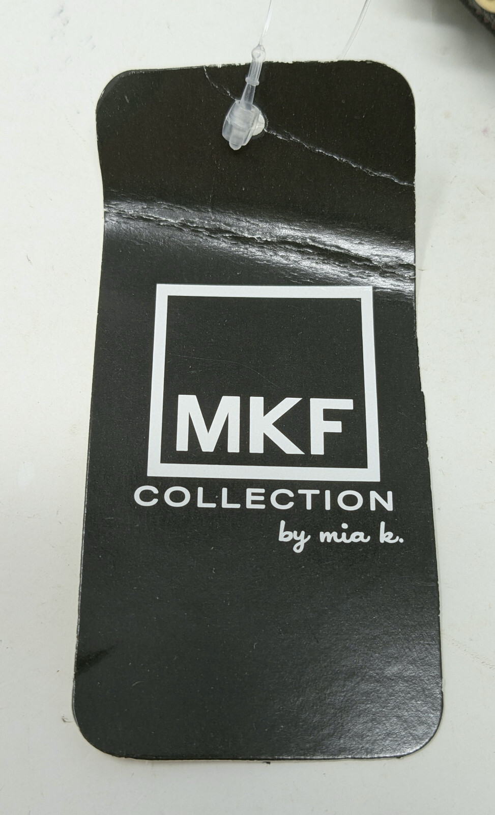 MKF Collection by Mia K Ishani Crossbody Bag Purse Wristlet Black Brown – NWT