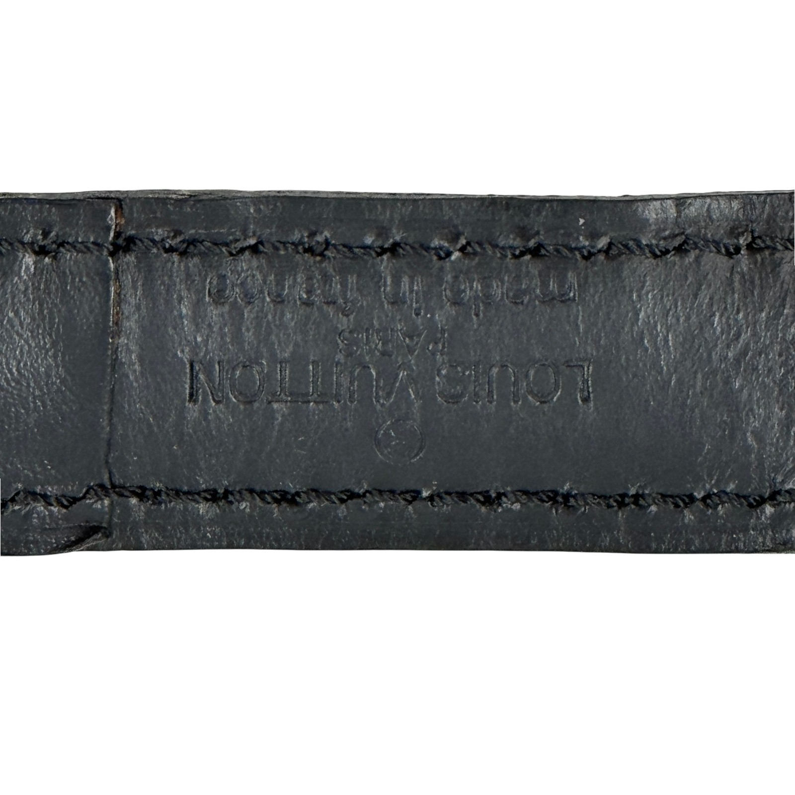 LOUIS VUITTON Shoulder Strap Epi Leather Noir Black Adjustable