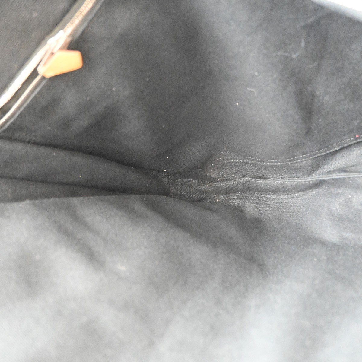 HERMES Fourre Tout Basas MM Hand Tote Bag 100% Cotton Black SHW France 05TA739