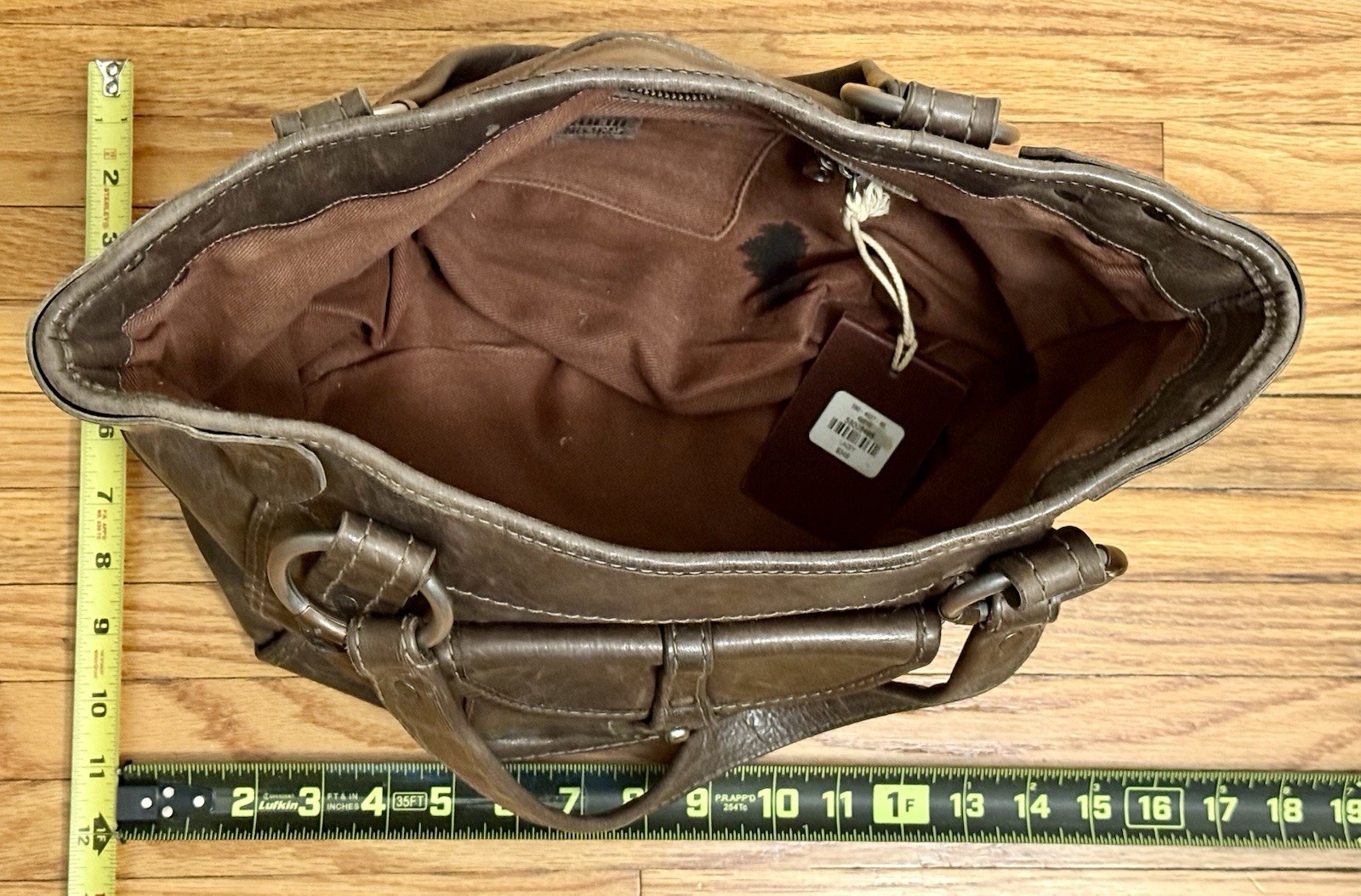 RUEHL No. 925 | Heavy Leather Purse – Brown City BOHO Bag Purse $350 MSRP