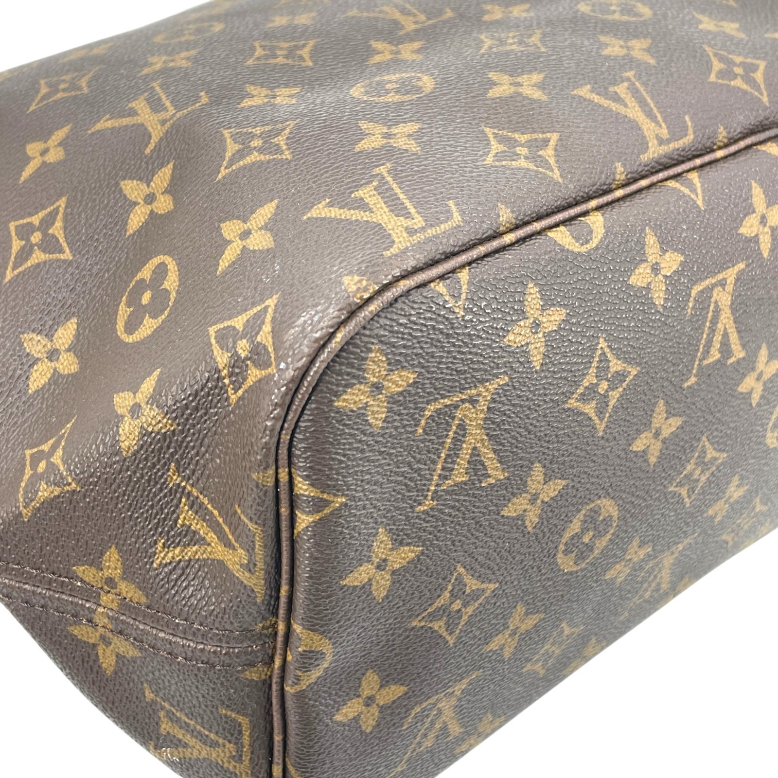 LOUIS VUITTON Neverfull MM Monogram Canvas Brown Women Shoulder Tote Bag M40156