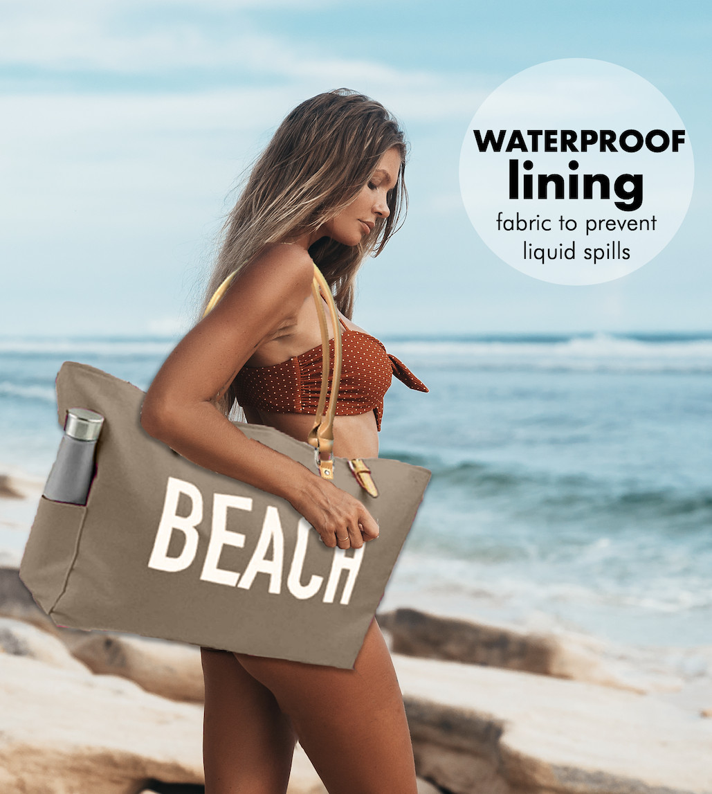 KEHO Waterproof Beach Bag (Large and Waterproof)