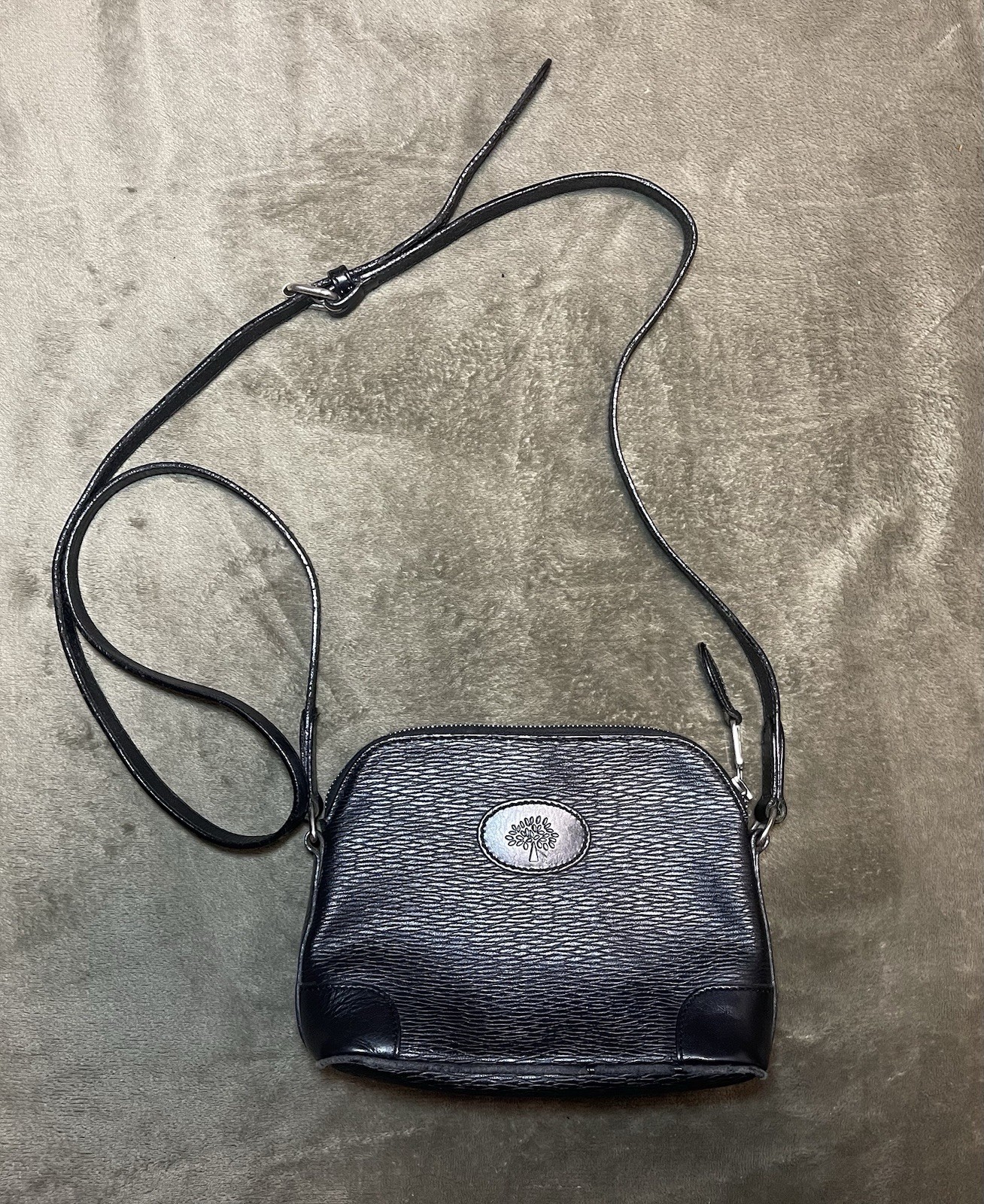 Mulberry Women Leather Vintage Small Crossbody Black Bag Size 20×15 cm or 8×6 in