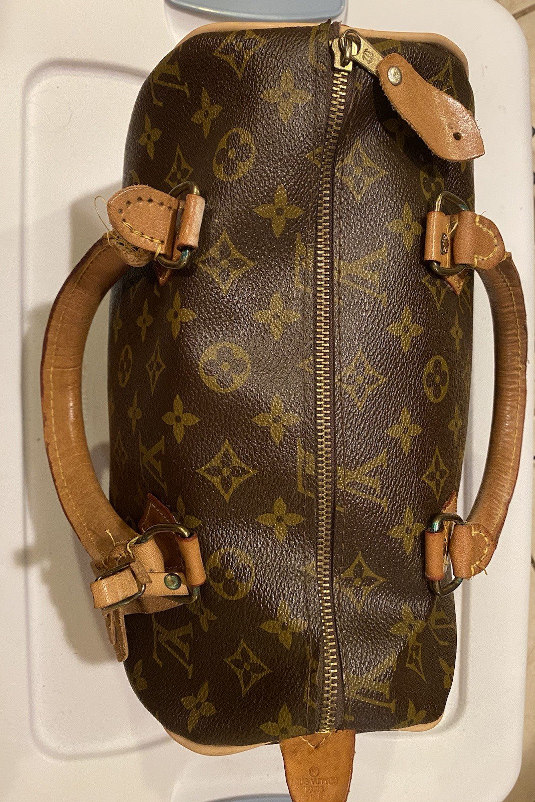 Louis Vuitton Vintage Satchel; very good condition but needs TLC