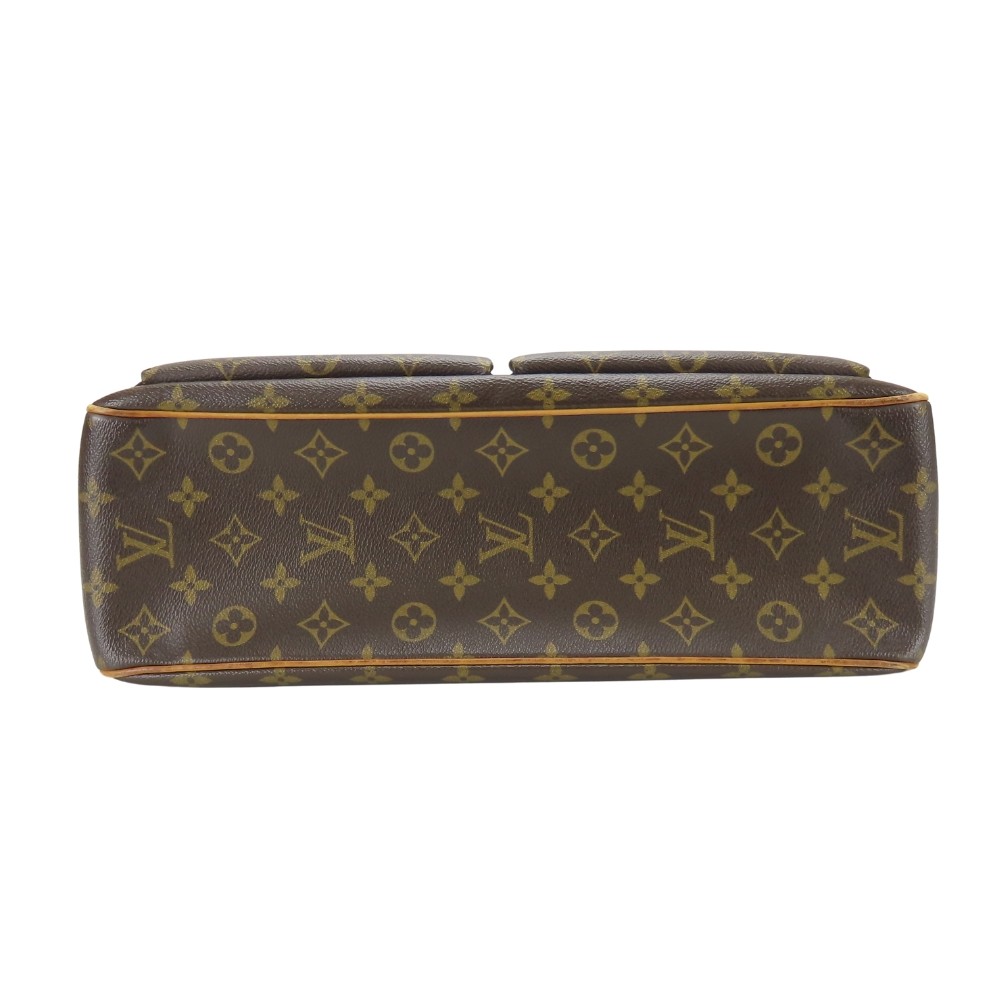 USED LOUIS VUITTON Tote Bag Multripri Cite M51162 Monogram/Nume leather Brow…