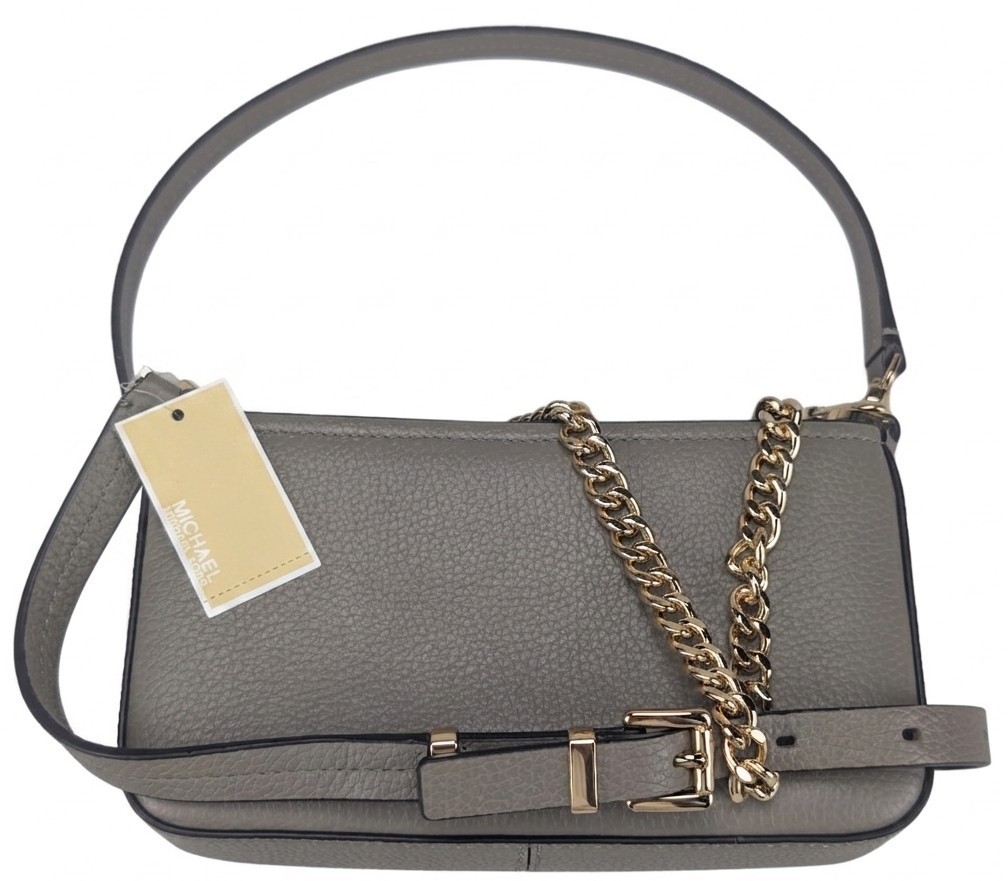 Michael Kors Bryant Convertible Pebbled Pochette Birch Crossbody