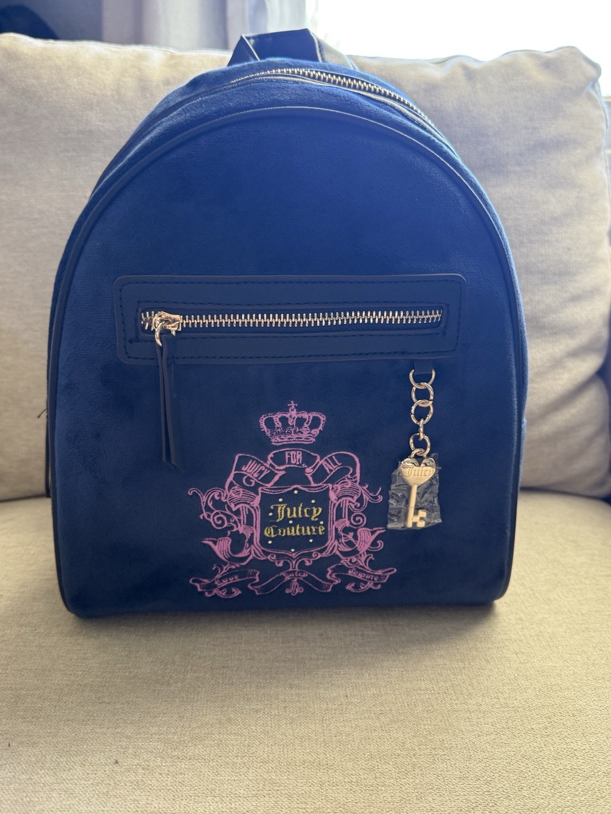 BEAUTIFUL JUICY COUTURE JUICY FOR ALL REGAL BLUE BACKPACK