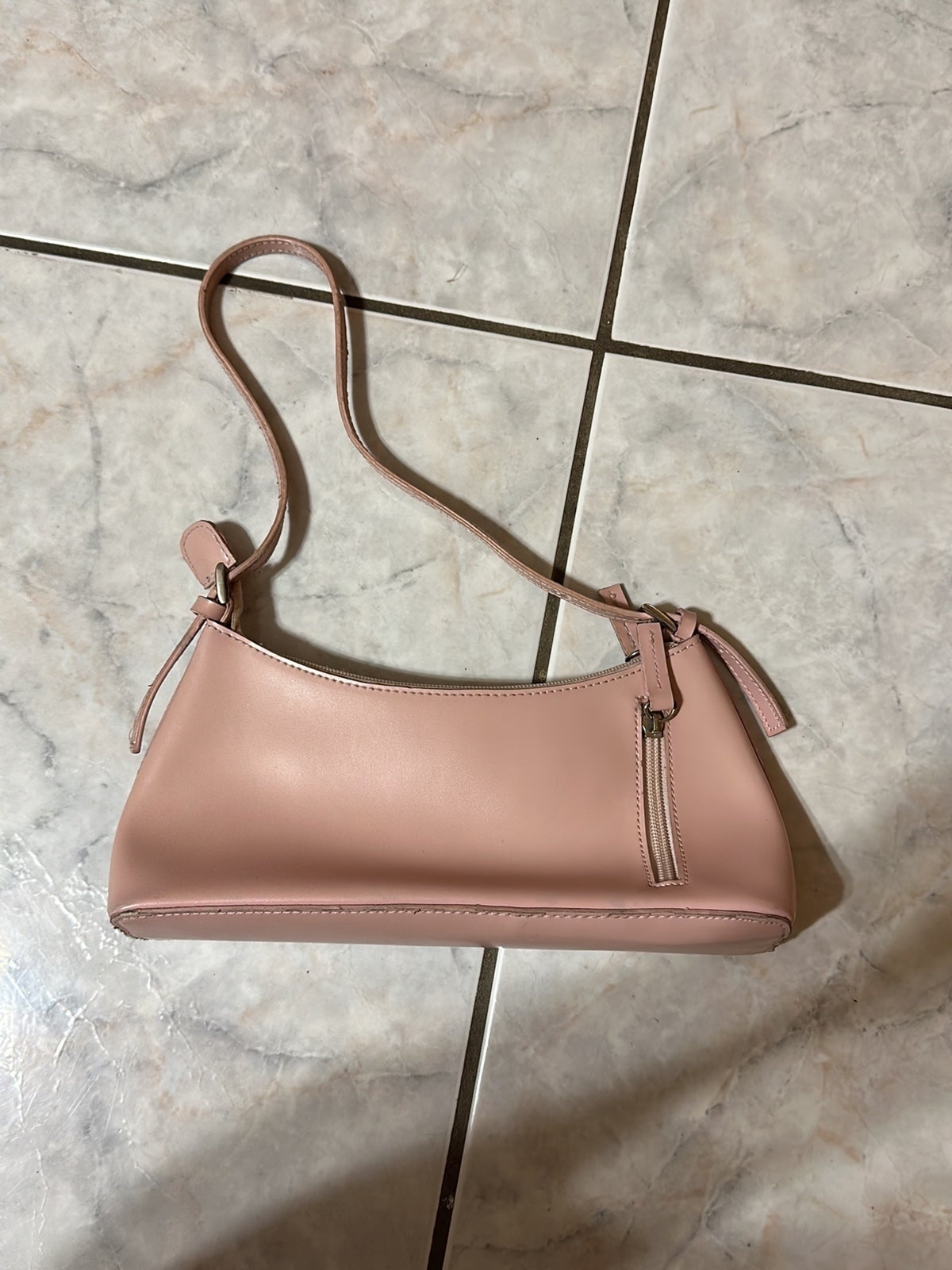 Pale pink Faux Leather No Name Brand Y2k purse Barbie
