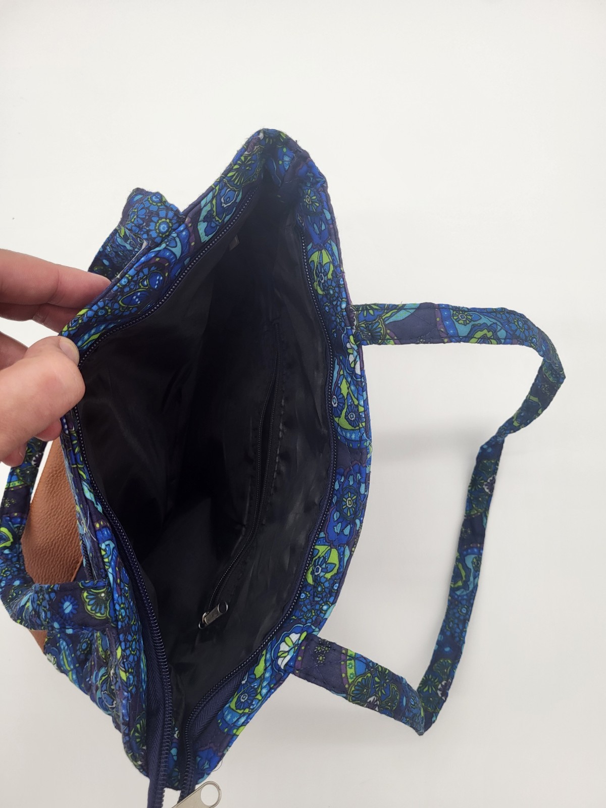 Stone Mountain New York Blue Paisley Purse Tote Satchel Over The Shoulder NEW