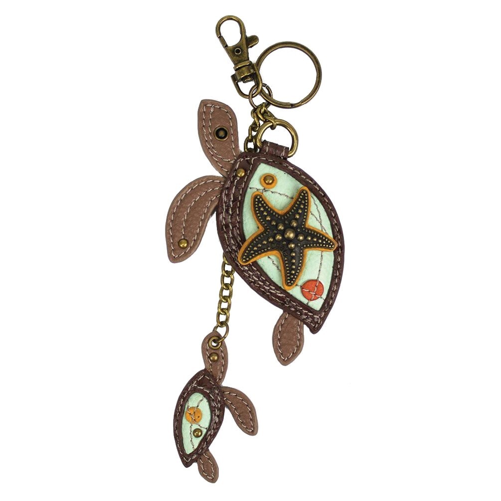 Chala TWO TURTLES Key Fob – Keychain – Purse Charm NWT