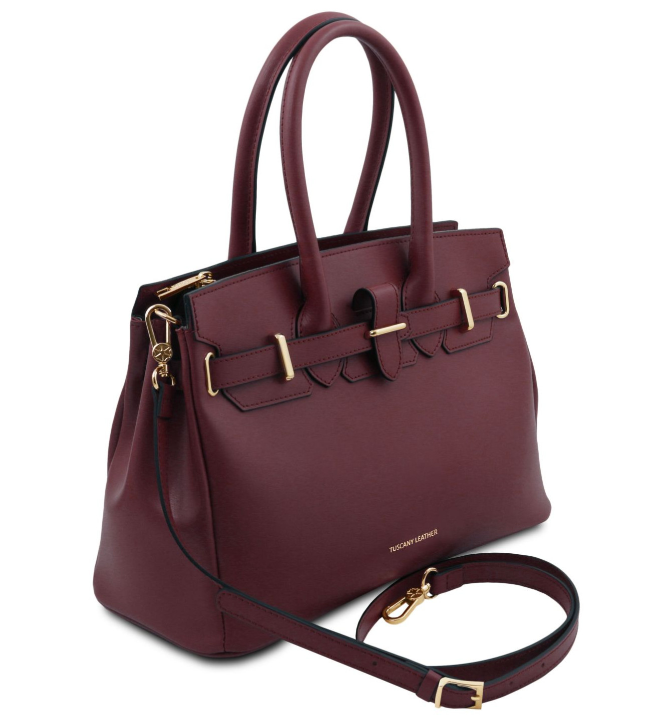 San Rocco Italia TL Bag – Genuine Leather Handbag, Bordeaux