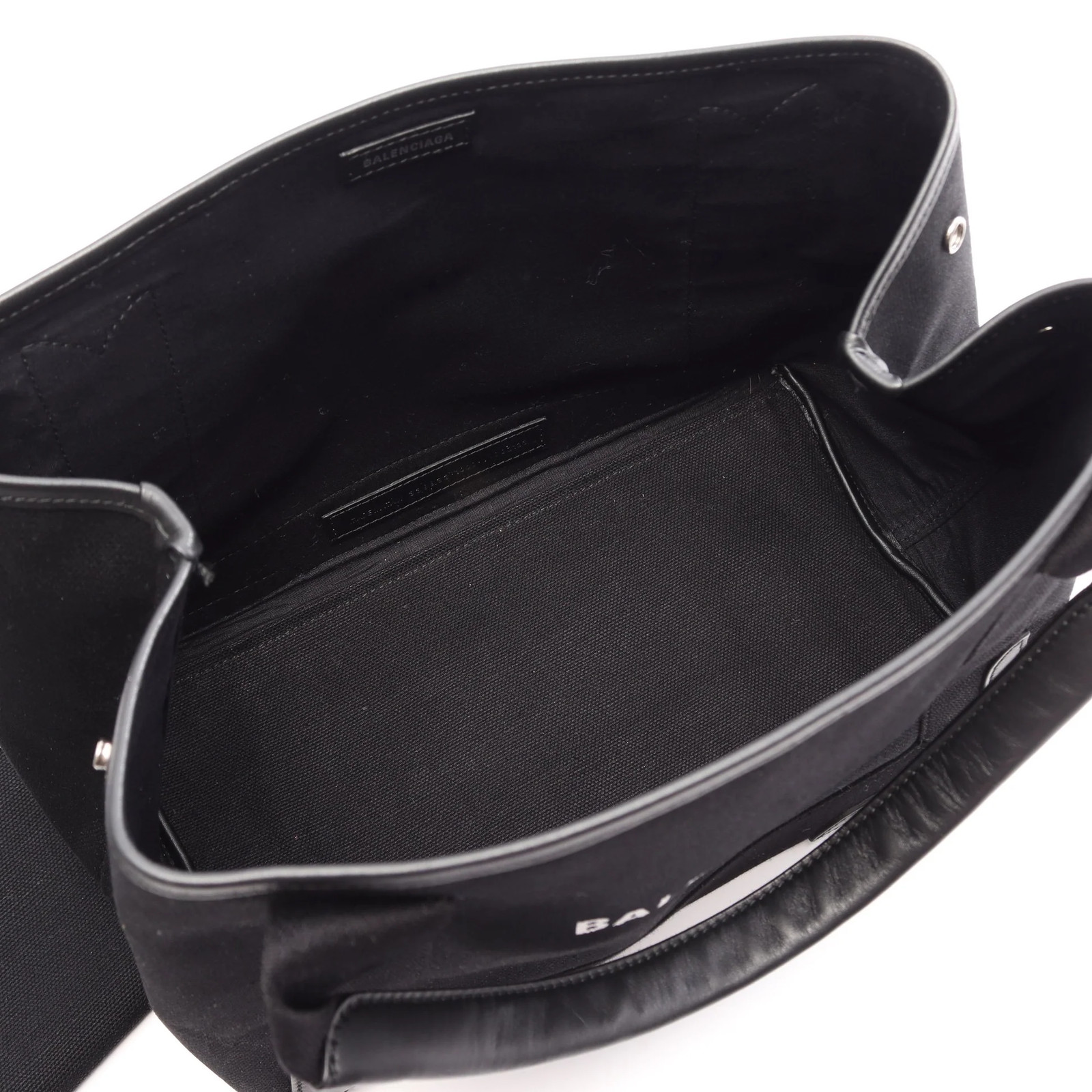 Balenciaga NAVY CABAS S Cabas Tote Bag Black Leather #RCB16685
