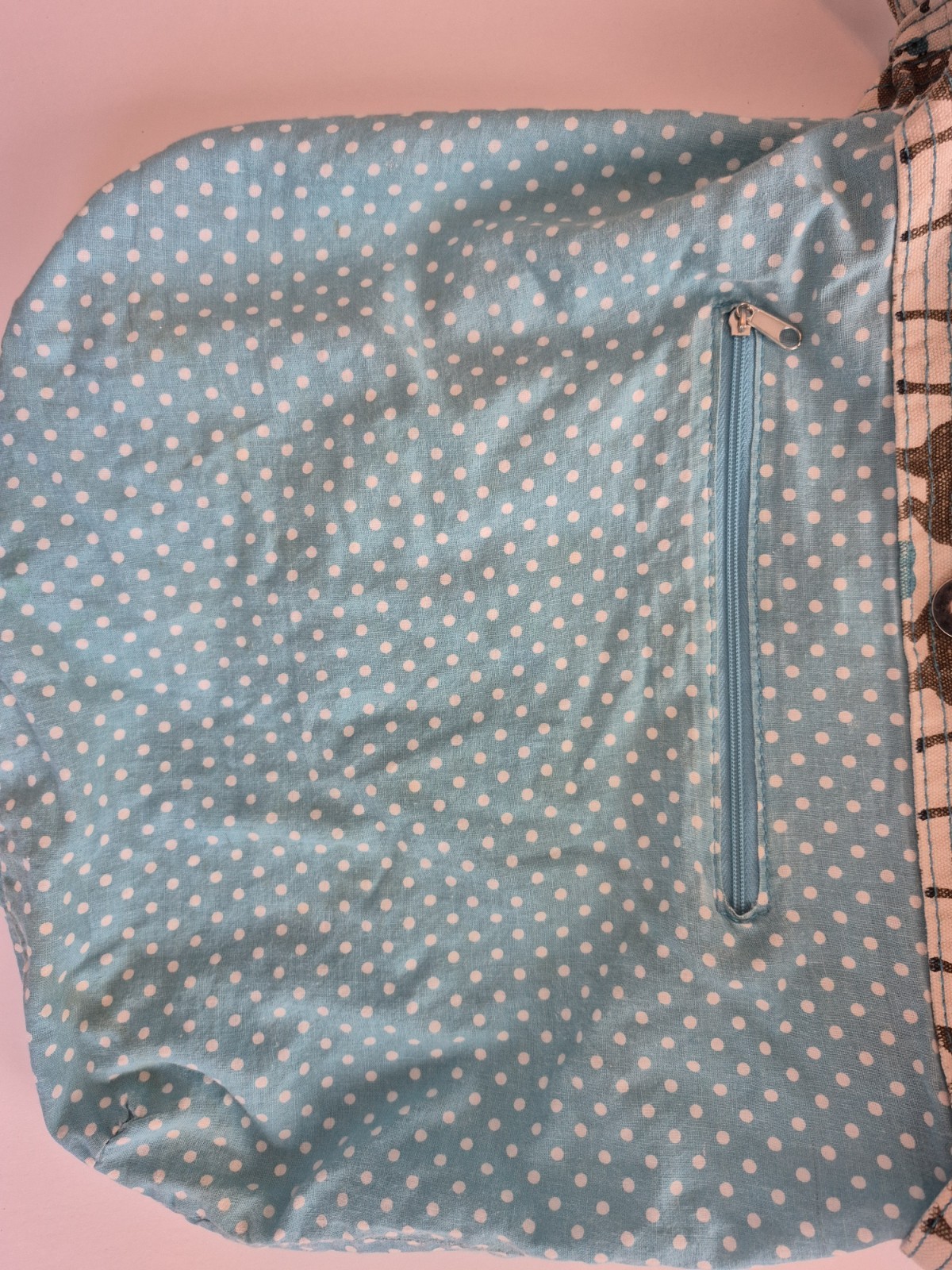 Bungalow 360 Canvas Messenger Bag – Deer & Blue Bird Print