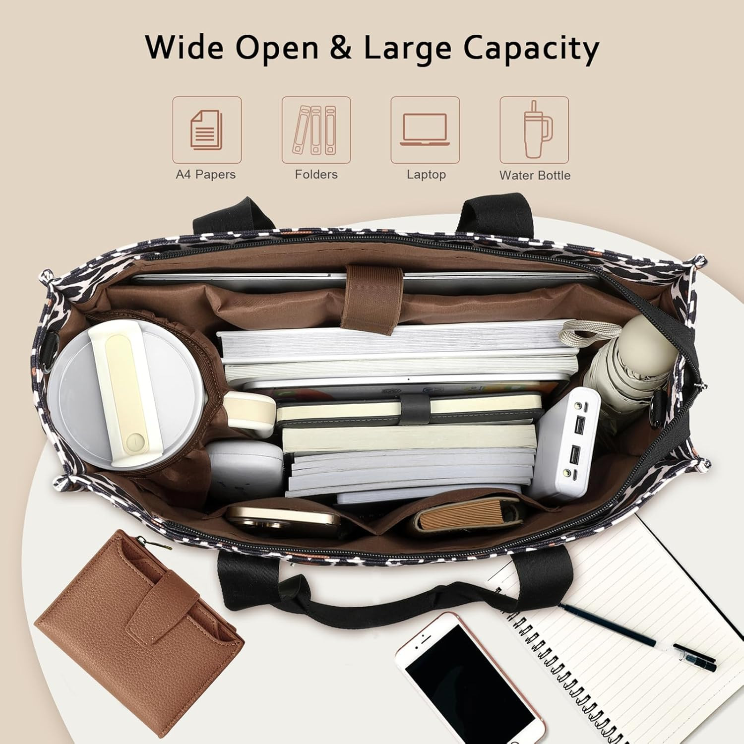 Professional Women’s Laptop Tote Bag with Padded Compartment for Work