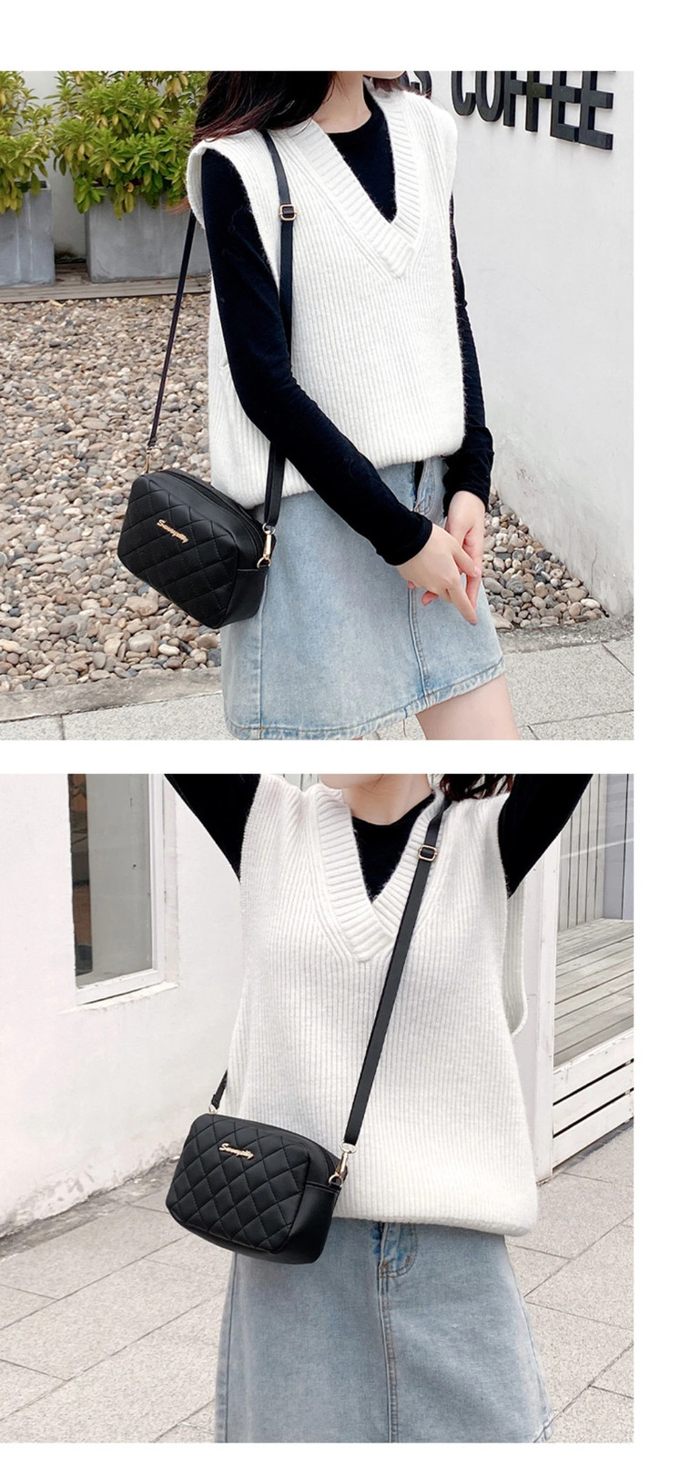 Tassel Small Messenger Bag For Women Trend Lingge Embroidery Camera Female