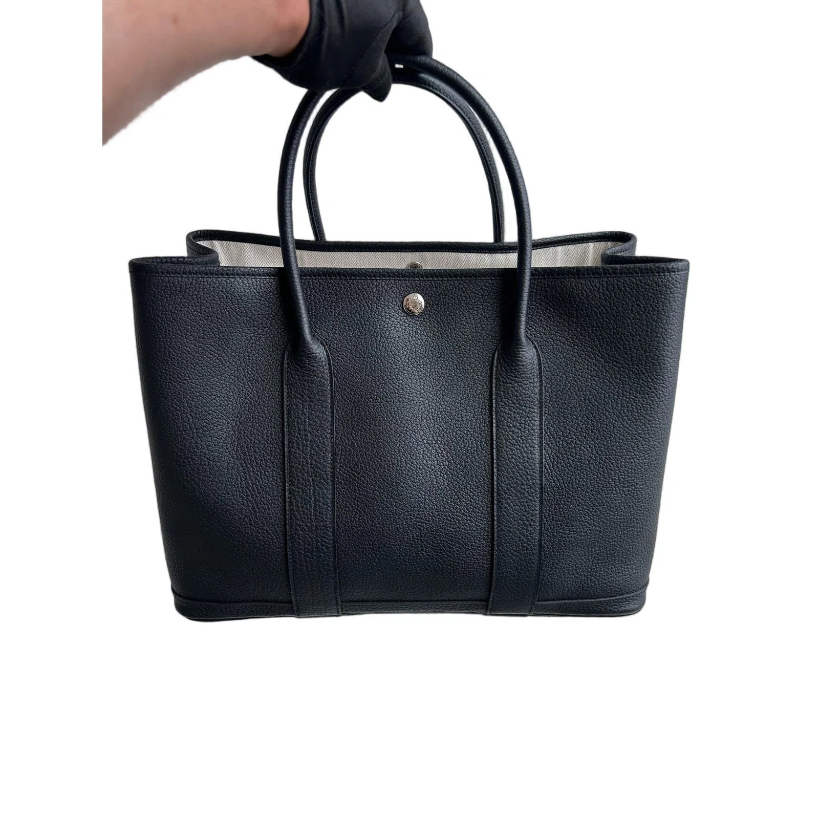Hermes Garden Party 36 89 Noir Negonda (sc072626a2r)