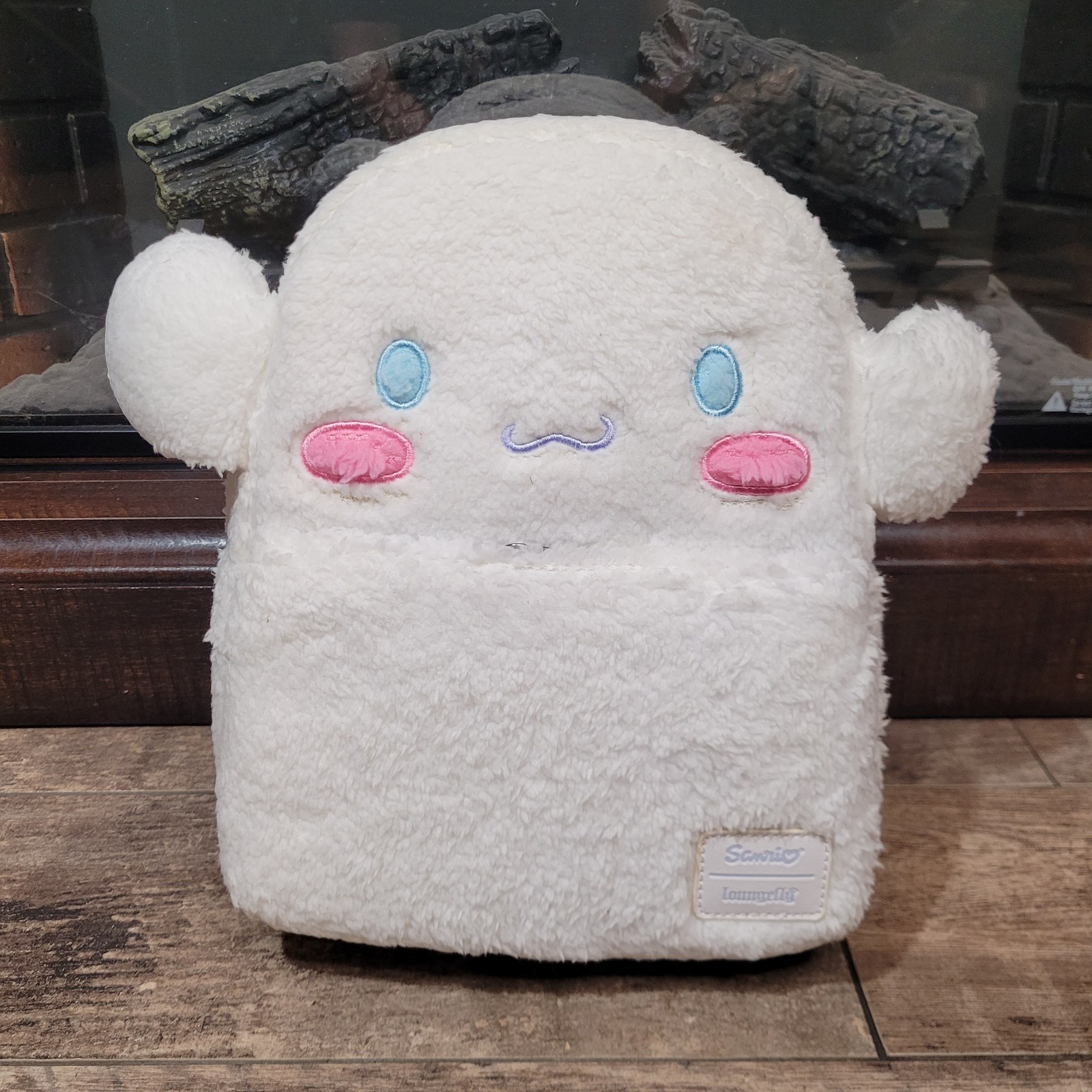 Loungefly Sanrio Cinnamoroll Fuzzy Mini Backpack School Shoulder Bag NWT