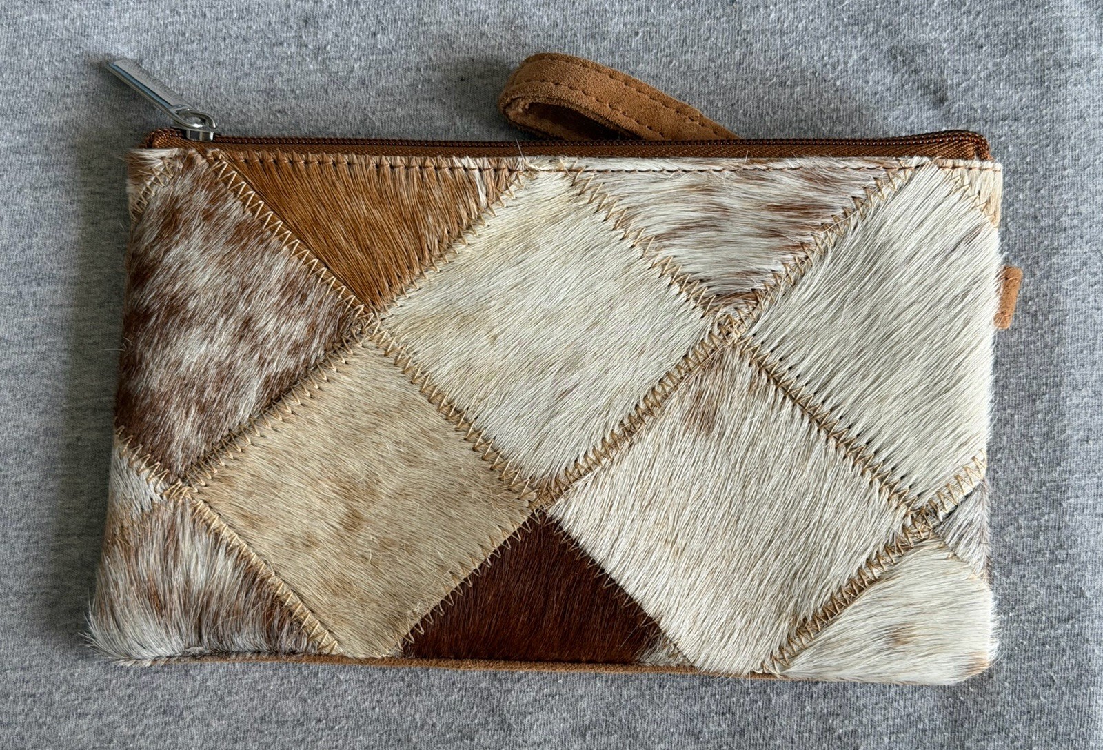 The Royal Standard Leather Suede Fur Wristlet Western Nashville Cowgirl Glam