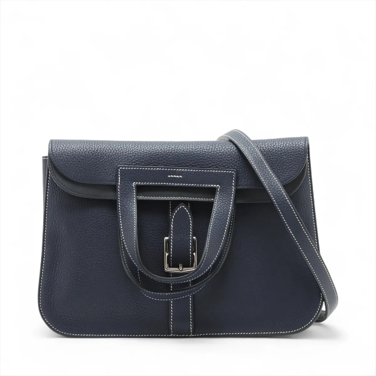Hermès Arzan 31 Taurillon Clemence Blue nuit Silver Metal Fittings X: 2016