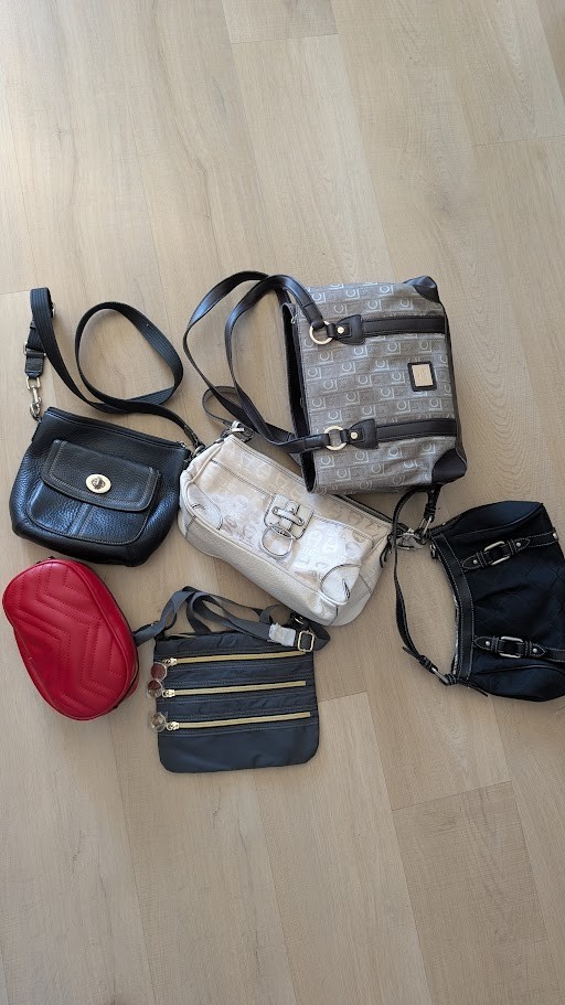 Vintage 6 Handbag Purse Lot – read description various brands and materials