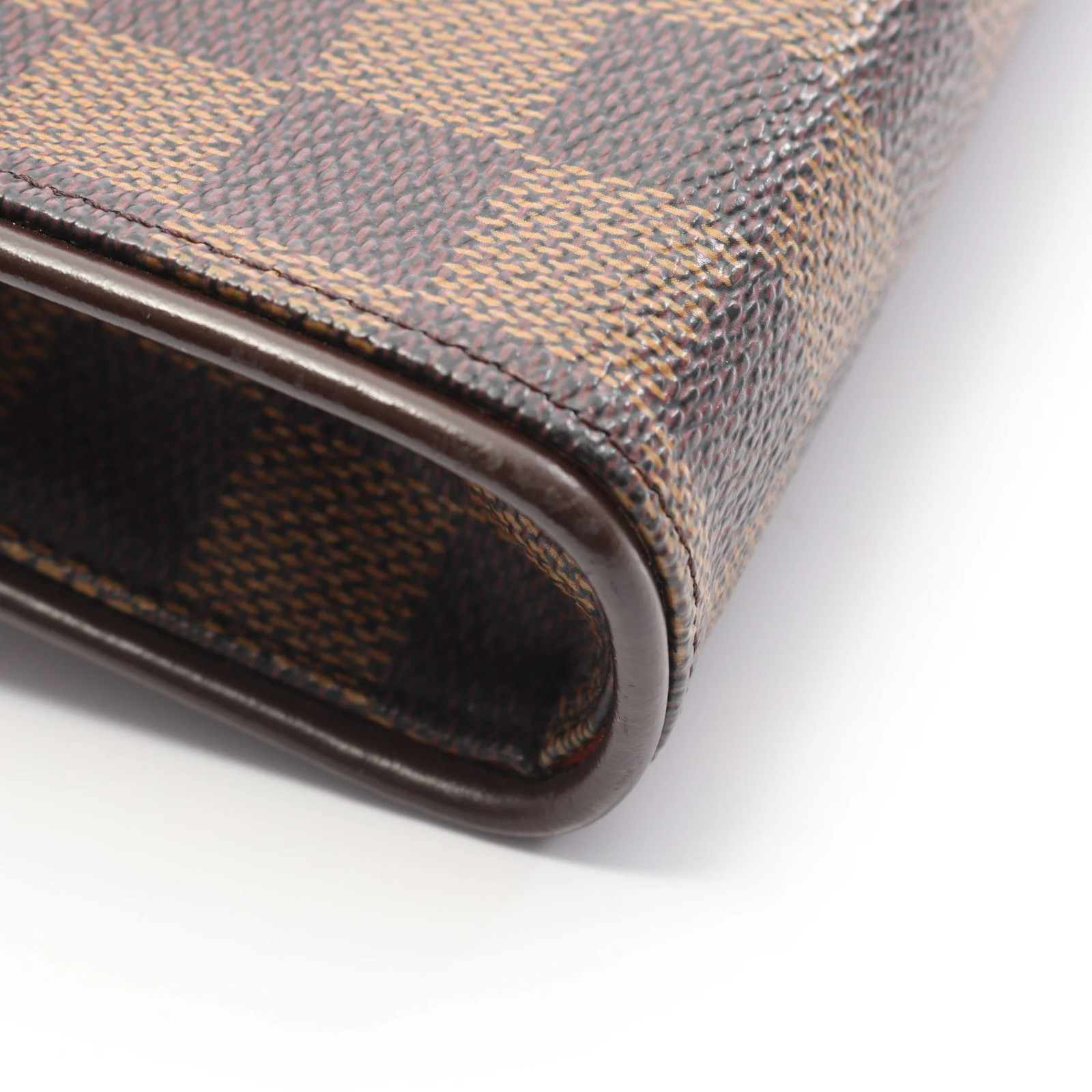 Louis Vuitton Pochette Body Bag Brown PVC #RCB664