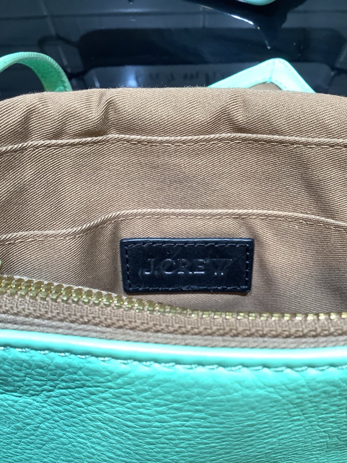 Jcrew Mint Green Leather Small Crossbody Bag Pre-owned