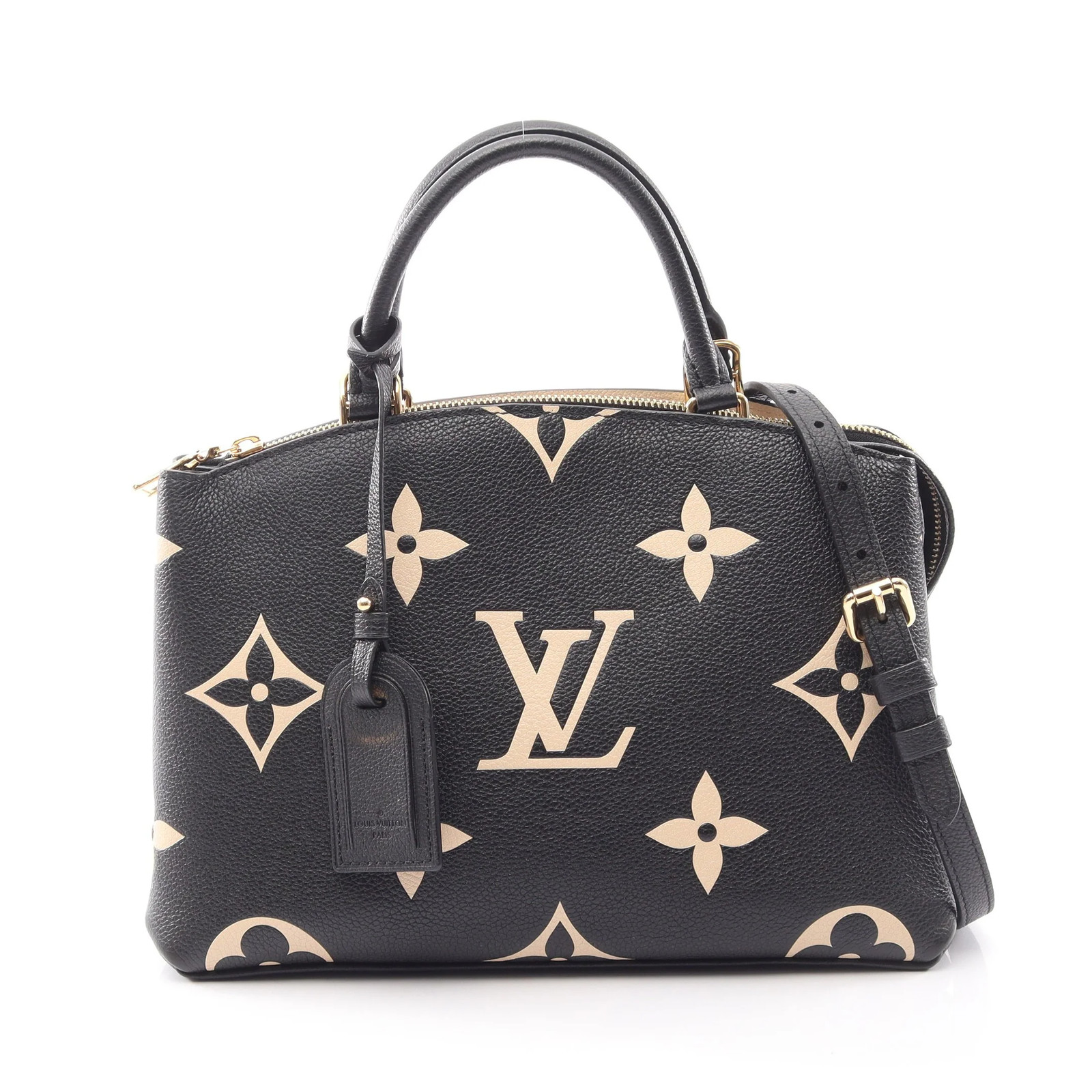 Louis Vuitton PM 2WAY Handbag Black Leather #RCB14065