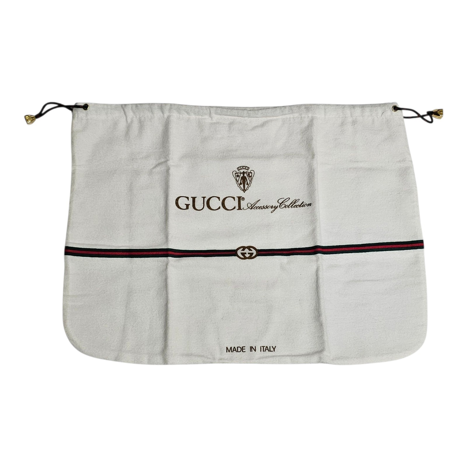Vtg Gucci Accessory Collection Crossbody Bag 80s Blue Canvas Stripe Sherry Dust